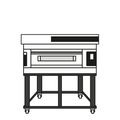 Moretti Forni S0501S04 Pizza Bake Oven, Deck-Type, Electric