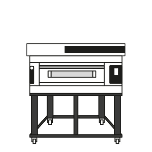 Moretti Forni S1251S03 Pizza Bake Oven, Deck-Type, Electric