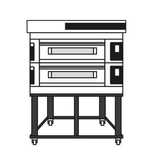 Moretti Forni S1252S03 Pizza Bake Oven, Deck-Type, Electric