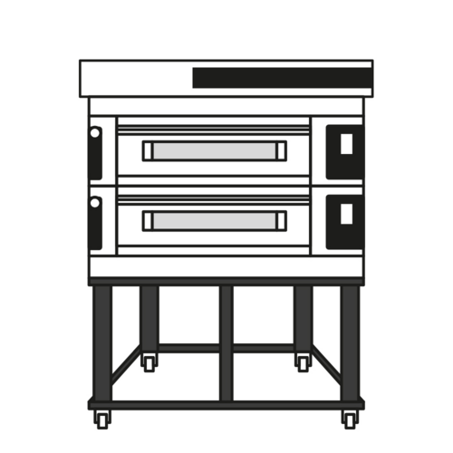 Moretti Forni S1052S03 Pizza Bake Oven, Deck-Type, Electric