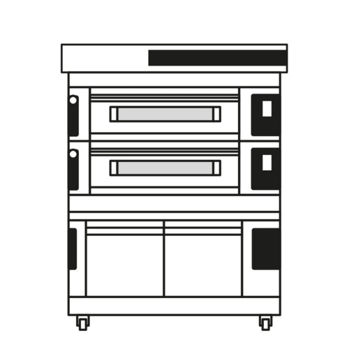 Moretti Forni S1402P03 Pizza Bake Oven, Deck-Type, Electric