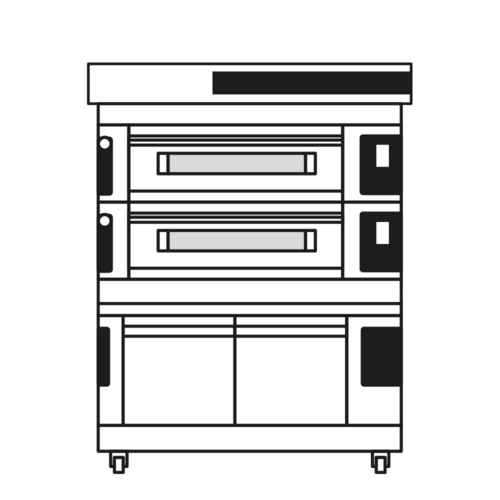 Moretti Forni S1052P03 Pizza Bake Oven, Deck-Type, Electric