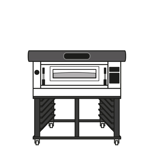 Moretti Forni AMALFI AMA0A01G Pizza Bake Oven, Deck-Type, Electric