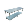Omcan 18854 Work Table,  85" - 96", Stainless Steel Top