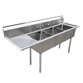 Omcan 25259 Sink, (3) Three Compartment