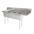 Omcan 25260 Sink, (3) Three Compartment