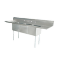 Omcan 25273 Sink, (3) Three Compartment