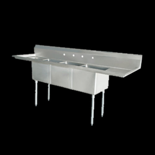 Omcan 25273 Sink, (3) Three Compartment