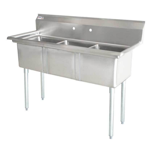 Omcan 25270 Sink, (3) Three Compartment