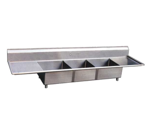 Omcan 22117 Sink, (3) Three Compartment