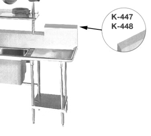 Advance Tabco K-447 Sink Splash
