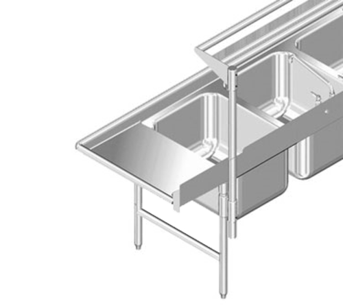 Advance Tabco K-498 Overshelf, Table-Mounted, Cantilever Type