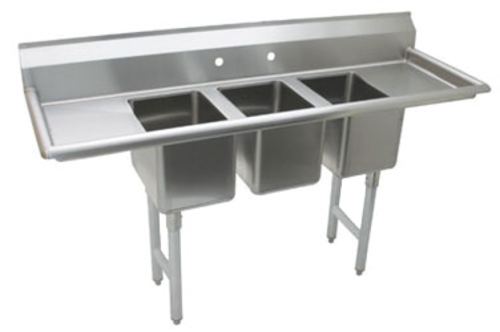 Advance Tabco K7-CS-32 Sink, (3) Three Compartment
