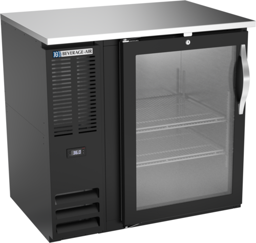 Beverage Air BBN36HC-FG-B Back Bar Cabinet, Refrigerated