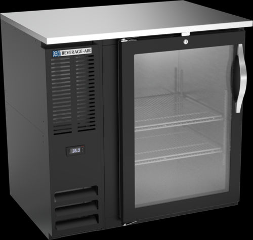 Beverage Air BBN36HC-FG-B Back Bar Cabinet, Refrigerated