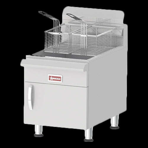 Omcan 43088 Fryer, Gas, Countertop, Full Pot