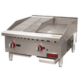 Omcan 48295 Griddle / Charbroiler, Gas, Countertop