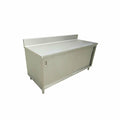 Omcan 43482 Work Table, Cabinet Base Sliding Doors