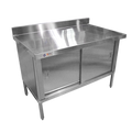 Omcan 28644 Work Table, Cabinet Base Sliding Doors
