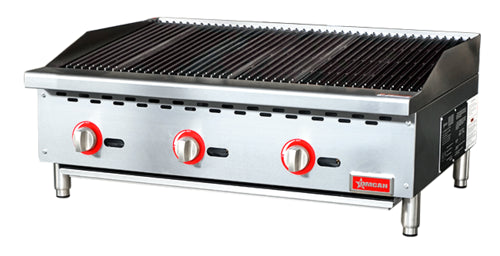 Omcan 47378 Charbroiler, Gas, Countertop