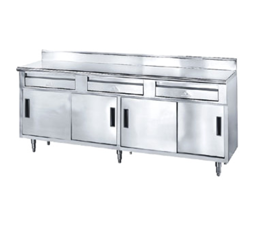 Advance Tabco SDRC-3010 Work Table, Cabinet Base Sliding Doors
