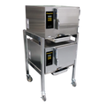 AccuTemp E32401D060 DBL Steamer, Convection, Electric, Boilerless, Floor Model