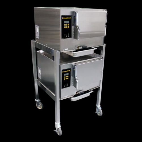 AccuTemp E34803D140 DBL Steamer, Convection, Electric, Boilerless, Floor Model