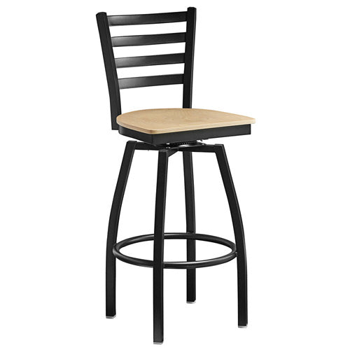 Omcan 47593+69745 Bar Stool, Swivel, Indoor