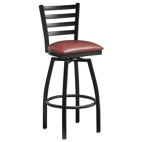 Omcan 47593+69746 Bar Stool, Swivel, Indoor