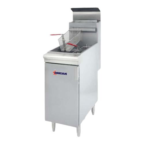Omcan 43545 Fryer, Gas, Floor Model, Full Pot