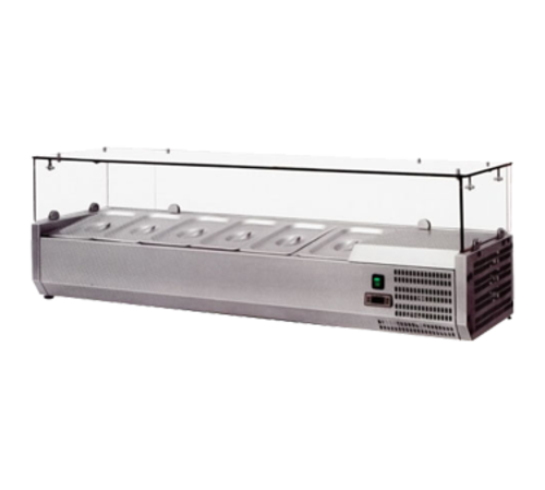 Omcan 41937 Refrigerated Countertop Pan Rail