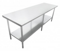 Omcan 47724 Work Table,  73" - 84", Stainless Steel Top