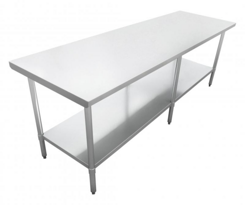 Omcan 47725 Work Table,  85" - 96", Stainless Steel Top