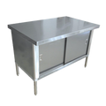 Omcan 28639 Work Table, Cabinet Base Sliding Doors