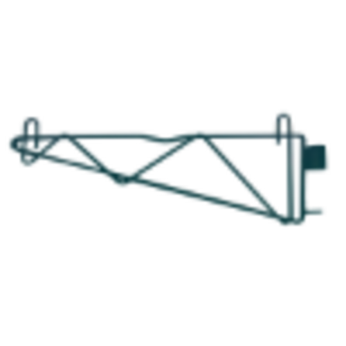 Omcan 48739 Shelving Bracket, Post Mount