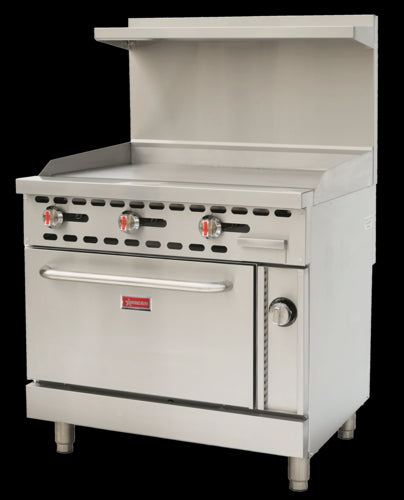 Omcan 48189 Range, 36" Restaurant, Gas
