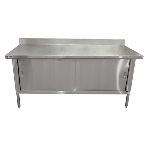 Omcan 24407 Work Table, Cabinet Base Sliding Doors
