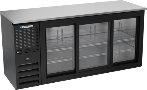 Beverage Air BBN72HC-GS-B Back Bar Cabinet, Refrigerated