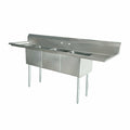 Omcan 43763 Sink, (3) Three Compartment