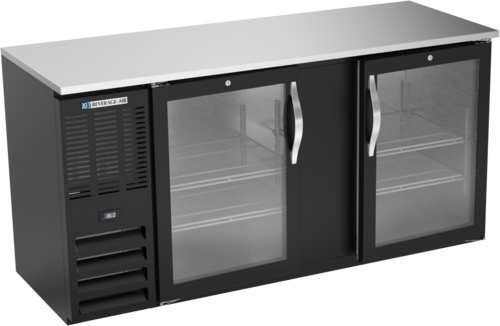 Beverage Air BBN68HC-FG-B Back Bar Cabinet, Refrigerated
