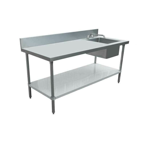 Omcan 43244 Work Table, with Prep Sink(s)