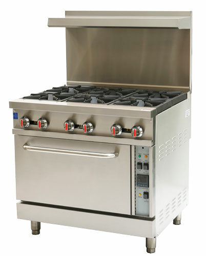 Omcan 47450 Range, 36" Restaurant, Gas