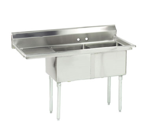 Advance Tabco FE-2-1812-18L-X Sink, (2) Two Compartment