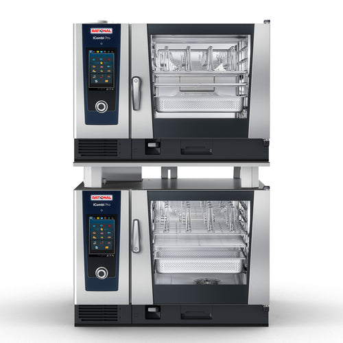 RATIONAL ICP 6-FULL ON 6-FULL NG 208/240V 1 PH Combi Oven, Gas