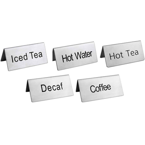 Omcan 80137 Tabletop Sign, Tent / Card