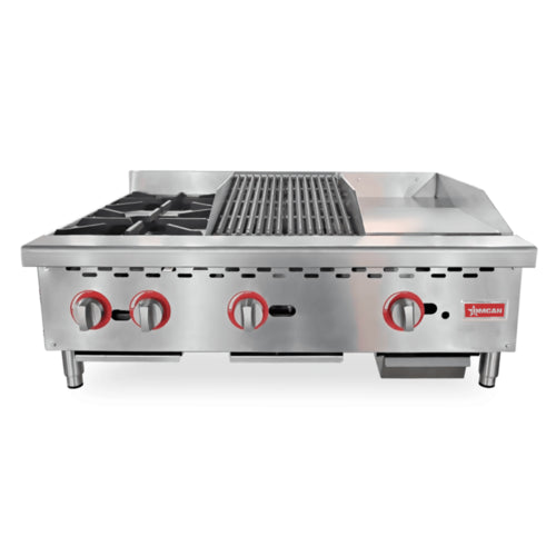 Omcan 48086 Griddle / Charbroiler, Gas, Countertop