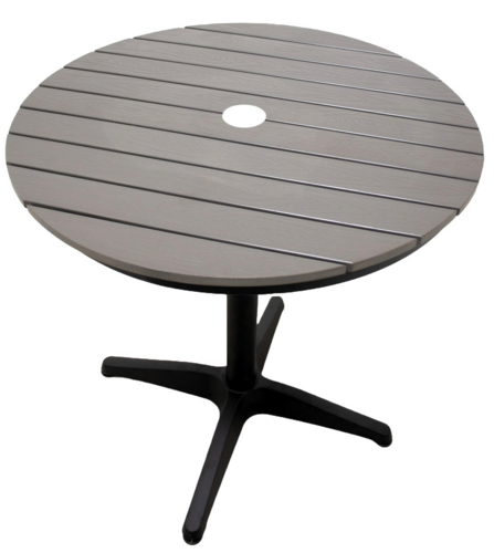 Atlanta Booth and Chair ODT30R-GREY Table, Outdoor