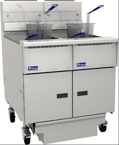 Pitco SG18-2FD Fryer, Gas, Floor Model, Full Pot