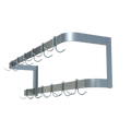 Sapphire SM-WR84 Pot Rack, Wall-Mounted