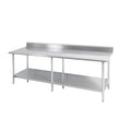Sapphire SMTB-24108G Work Table,  97" - 108", Stainless Steel Top